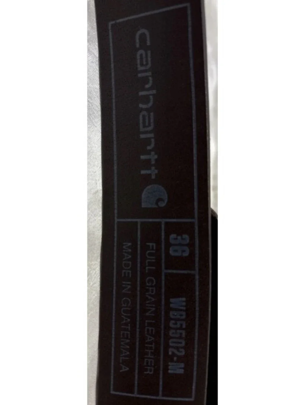 Carhartt Saddle Leather Belt WB5502-M Brown Full Grain Leather Size 36